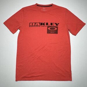 Oakley Graphic Tee Orange Men’s Regular Medium Logo EST 1975